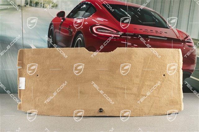 Tapicerka tylnej ściany grodziowej, Wykładzina, Brown/Natural, Cabrio