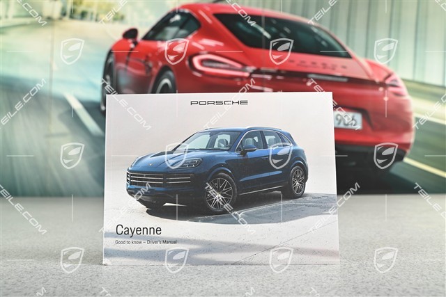 Cayenne E3 9Y0 II (Facelift) Driver's Manual - Handbuch/Bedienungsanleitung, Englisch