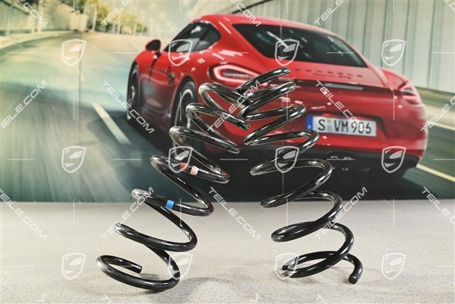 Carrera 4, Schraubenfeder, PASM / PDCC, Kennzeichnung Rosa / Rot, Satz, L+R