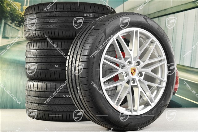 21" Cayenne Coupe RS Spyder Design Sommerräder Satz, Felgen 9,5J x 21 ET46 + 11,0J x 21 ET49 + NEUE Pirelli P Zero Sommerreifen 285/45 R21 + 315/40 R21, mit RDK-Sensoren