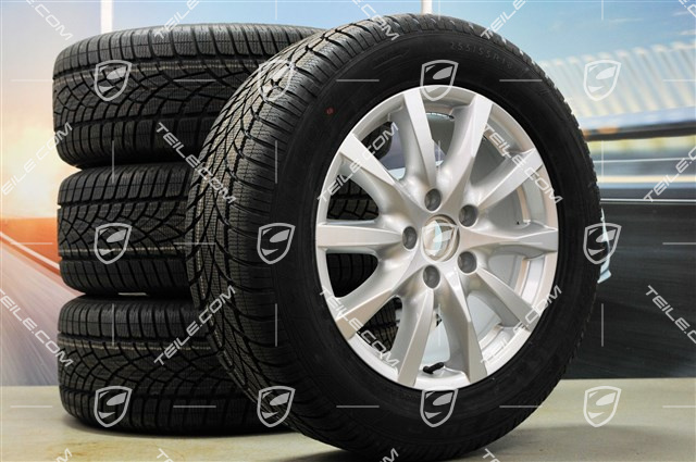 18" Cayenne komplet kół zimowych, felgi 8J x 18 ET53 + opony zimowe Dunlop SP Winter Sport 3D 255/55 R18, z czujnikami RDK