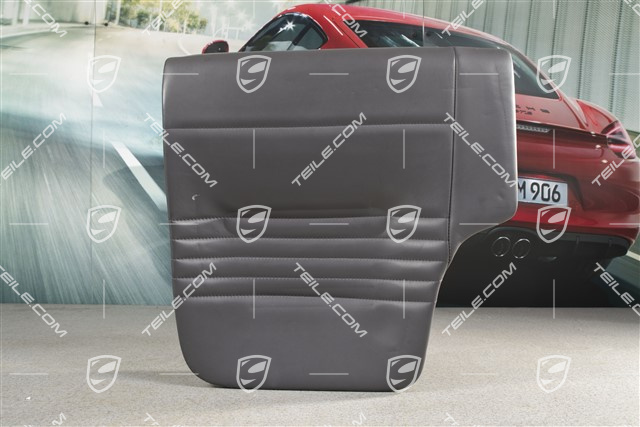 Back seat lower / cushion, Coupe/Targa, leather, Space grey, R