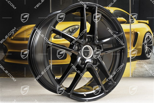 19" Felgensatz Panamera Turbo II, 10J x 19 ET61 + 9J x 19 ET60, schwarz hochglanz