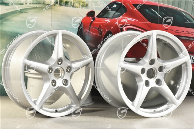 18-inch Carrera III wheel set, 8J x 18 ET57 + 11J x 18 ET51, C4 / C4S