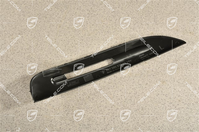 Spyder, Front bumper Position light trim, Satin black, L