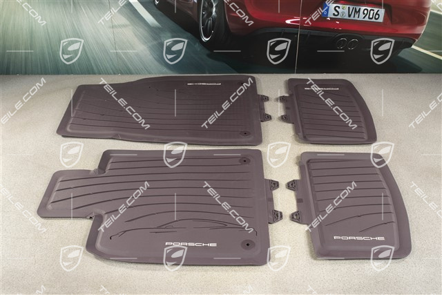 Gumowe dywaniki "na każdą pogodę", zestaw, fioletowy blackberry