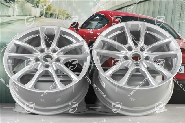 19" Komplet felg Panamera S, 9J x 19 ET64 + 10,5J x 19 ET62