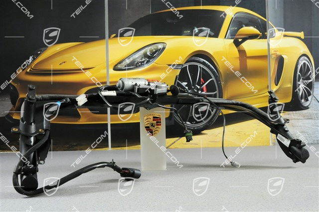 Spoiler drive, rear (engine lid), set incl. 2 x outrigger a. drive, coupé