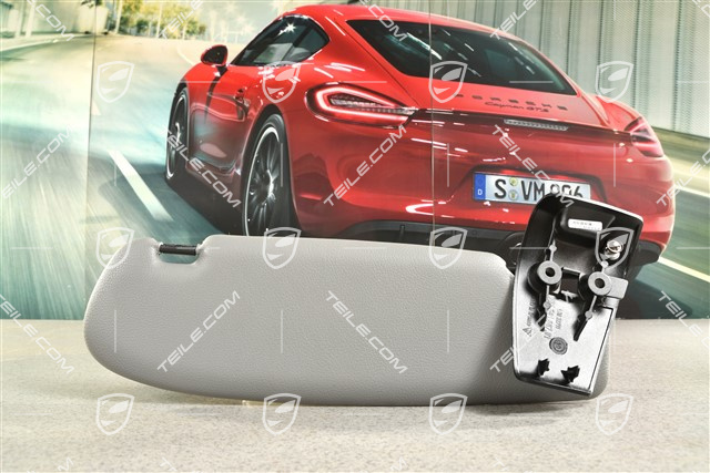 Sonnenblende, Cabrio, Kunstleder, Graffitigrau, L