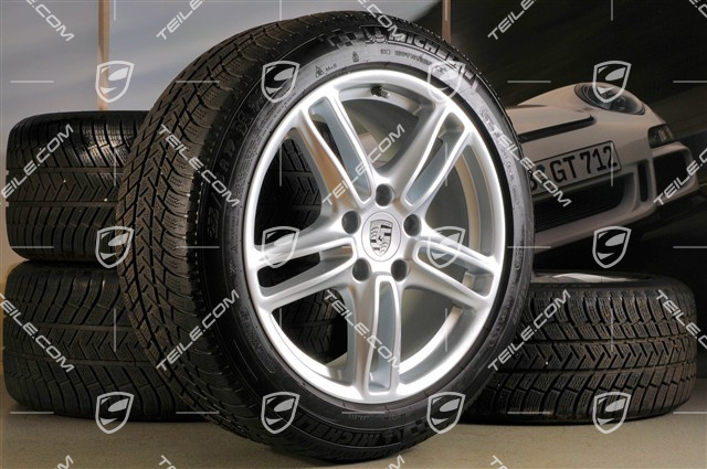19" Panamera TURBO Winterräder Satz, Felgen 9J x 19 ET 60 + 10J x 19 ET61 + Michelin Winterreifen 255/45 R19+285/40 R19, RDK-Sensoren