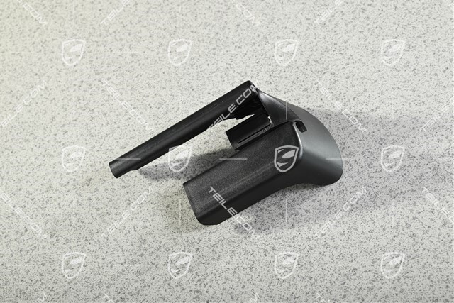 Rail cover, Front seat manually adjustable, Black, L