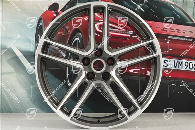 20" Felge "Macan Turbo", 10J x 20 ET19, CMS, Titanium