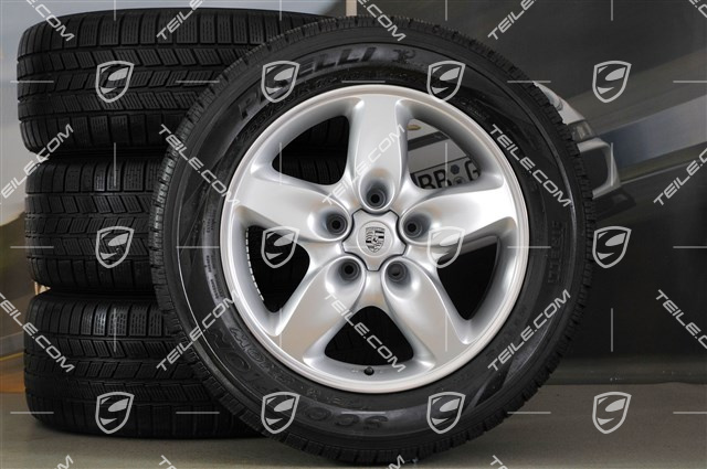 18" Cayenne Turbo Winterräder Satz, 4x Felgen + Winterreifen 255/55 R18