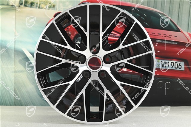 20" Macan S wheel rim, 10J x 20 ET49, high gloss black
