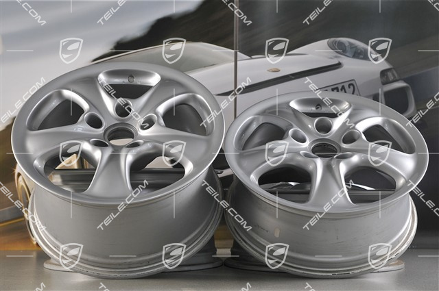 17" Komplet felg Carrera 4, 7J x 17 ET55 + 9J x 17 ET55
