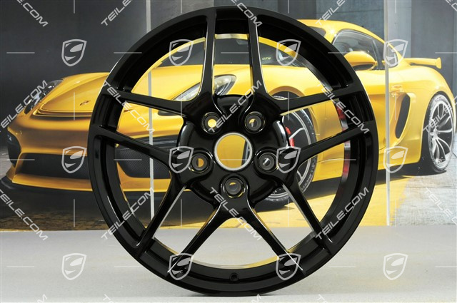 19" Felgensatz Carrera S II (Facelift), 8J x 19 ET57 + 11J x 19 ET67, schwarz
