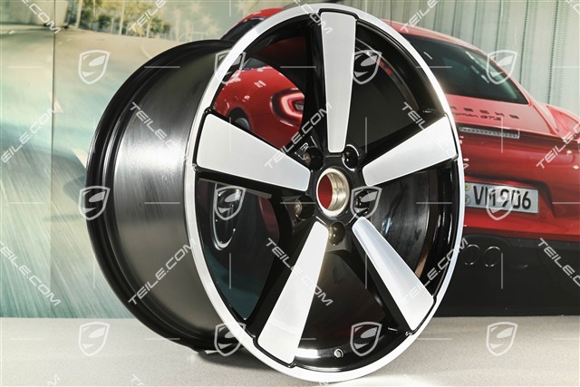 21" felga Carrera Classic, 11,5J x 21 ET79, czarny wysoki połysk