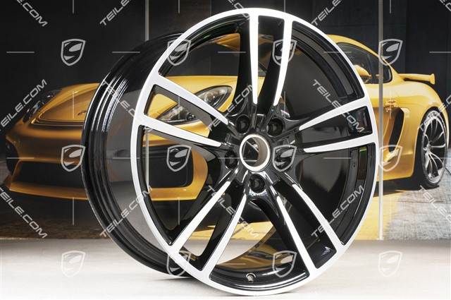 21" Felge Cayenne Turbo, 11J x 21 ET58, schwarz hochglanz
