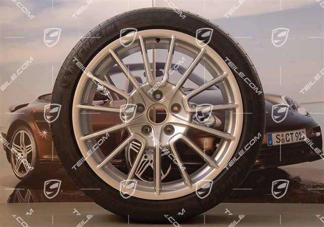 21" Komplet kół letnich, Cayenne SportPlus, felgi 10Jx21 ET50 + 10Jx21 ET45, opony 295/35 R21Y