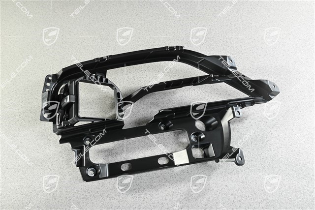 Turbo, Front bumper grille with ACC InnoDrive, Black matte, L