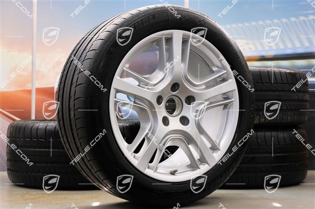19" Panamera Design Sommerräder Satz, Felgen 9J x 19 ET 60 + 10J x 19 ET61 + Michelin Reifen 255/45 R19+285/40 R19