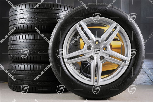 19" Koła letnie Cayenne Design II, 4x felgi 8,5 J x 19 ET 59 + 4x opony 265/50 R 19 110Y XL, z czujnikami ciśnienia RDK
