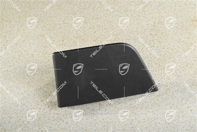 Nakładka osłony progu, przednia, czarny mat / satyna, L