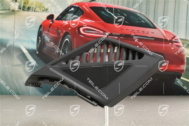 Kratka / osłona głośnika w desce rozdzielczej, czarna, R