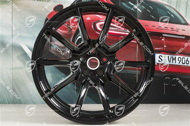 20" Felgensatz Macan SportDesign, 9J x 20 H2 ET26 + 10J x 20 H2 ET19, schwarz hochglanz