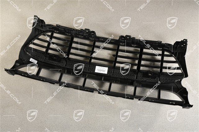 Front bumper, centre ventilation grille with ACC and Park Assist, Black