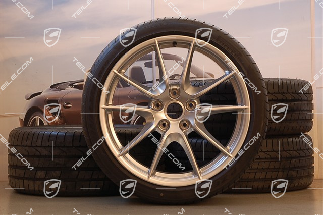 20" Komplet kół letnich Carrera S (III), 8J x 20 ET57 + 9,5J x 20 ET45, opony letnie Pirelli 235/35 ZR20 + 265/35 ZR20