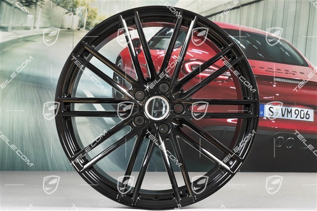 22-inch wheel rim, Turbo IV, 10J x 22 ET48, black high gloss