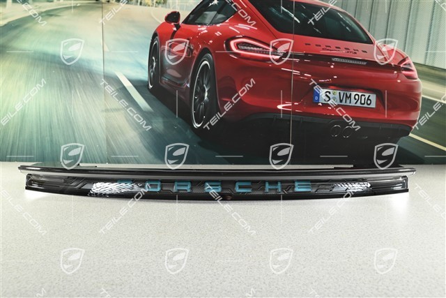 Cross / Sport Turismo, Light strip / Rear light covering / centre with "PORSCHE" logo in Glacier Iceblue