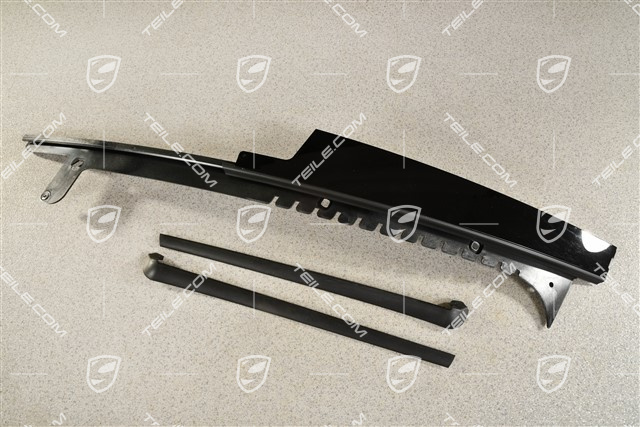 Vordertür, B-Säule Außen Blende, Schwarz Hochglanz, R
