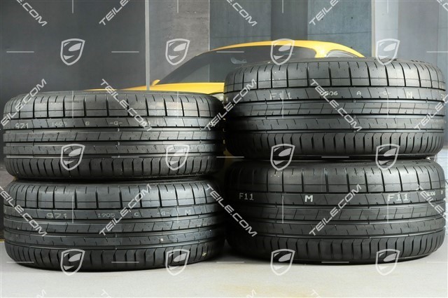 20" Boxster Spyder Sommerräder Satz, Felgen 8,5J x 20 ET57 + 10,5J x 20 ET47 + NEUE Pirelli Sommerreifen 235/35 ZR20 + 265/35 ZR20