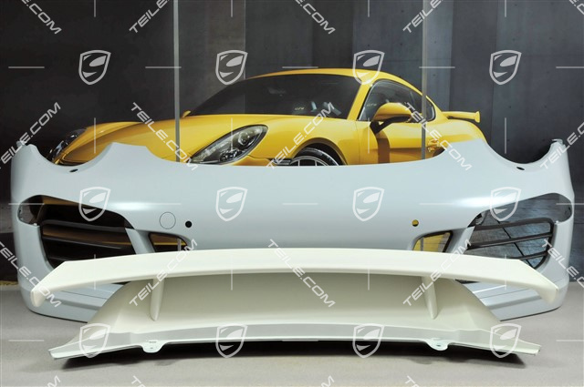 Aero Kit Cup Stoßstange vorne + Aero Kit CUP Frontspoiler + Heckspoiler mit Flügel, mit Löcher für Scheinwerferreinigungsanlage und ParkAssistant (PDC)
