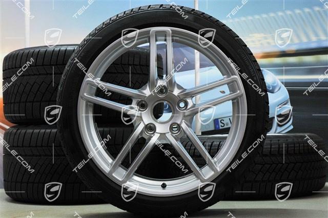 19" Komplet kół zimowych Carrera, felgi 8,5J x 19 ET54 + 11J x 19 ET48 + opony zimowe Continental 235/40 R19 + 295/35 R19, bez czujników ciśnienia