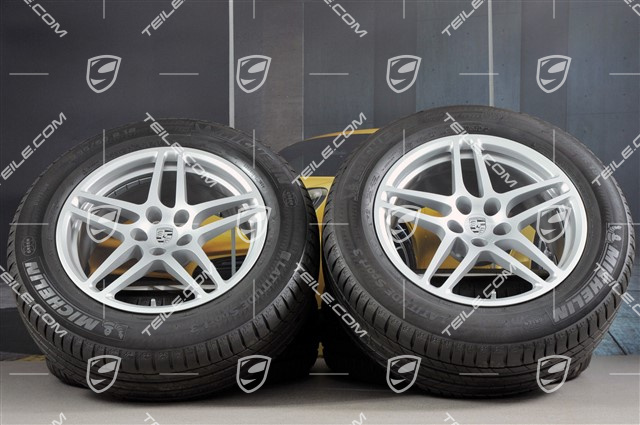 18" "Macan S" Sommerräder Satz, Felgen 8J x 18 ET21 + 9J x 18 ET21, Michelin Latitude Sport Sommerreifen 235/60 ZR 18 + 255/55 ZR 18, mit RDK-Sensoren