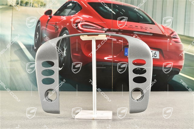 Schalterblende, Metallgrau