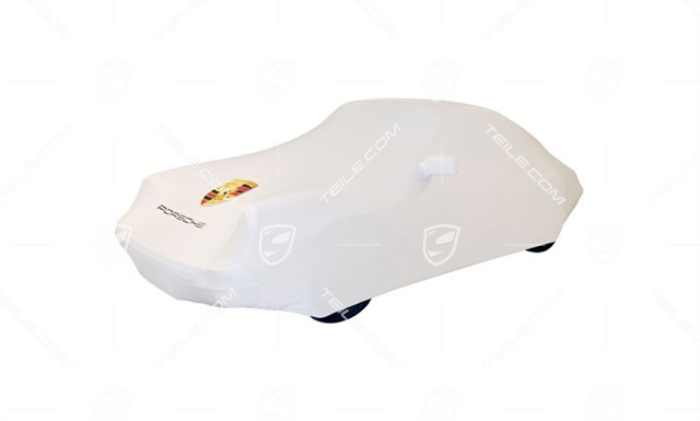 Pokrowiec z herbem Porsche, do 911 bez spoilera, z jednym lusterkiem (lewym)