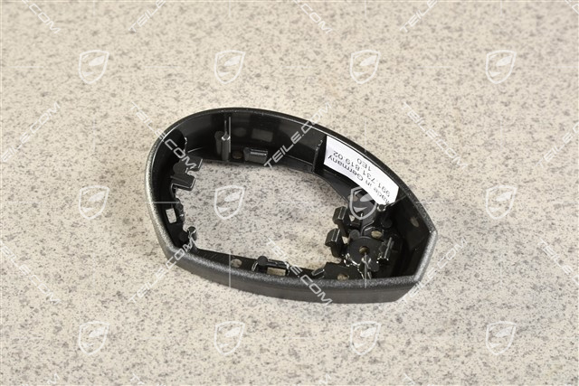 Abdeckkappe, Spiegelfussgehäuse / Spiegel, Blende unten, Satinschwarz, L