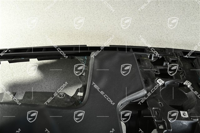 Dashboard / Console, upper part, leather, black, Head-up Display, (for trimming)
