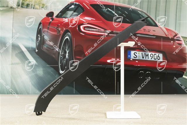 Disc / cover lower for front bumper retaining frame, Black, R