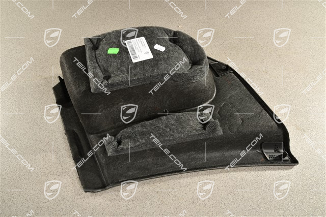 Deckel, Seitenwandverkleidung, Teppich, Schwarz, R