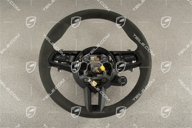 Kierownica sportowa GT, Race-Tex, czarna, multifunkcyjna, podgrzewana, Sport Chrono Plus