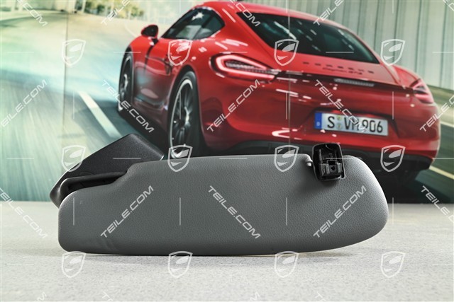 Sonnenblende, Cabrio, Kunstleder, Steingrau, R