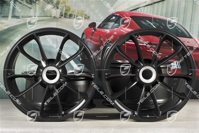 20" Komplet felg GT3, 9J x 20 ET55 + 12J x 20 ET47, kolor czarny półmat