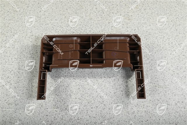 Abdeckung für die mittlere Sitzschiene, Hintersitz, Trüffelbraun