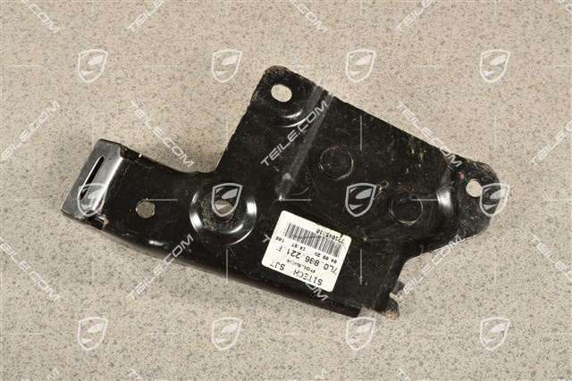 Mounting bracket for seat belt buckle, rear