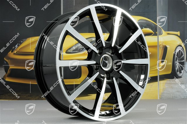 20" Felge Carrera Classic, 8J x 20 ET57, schwarz hochglanz